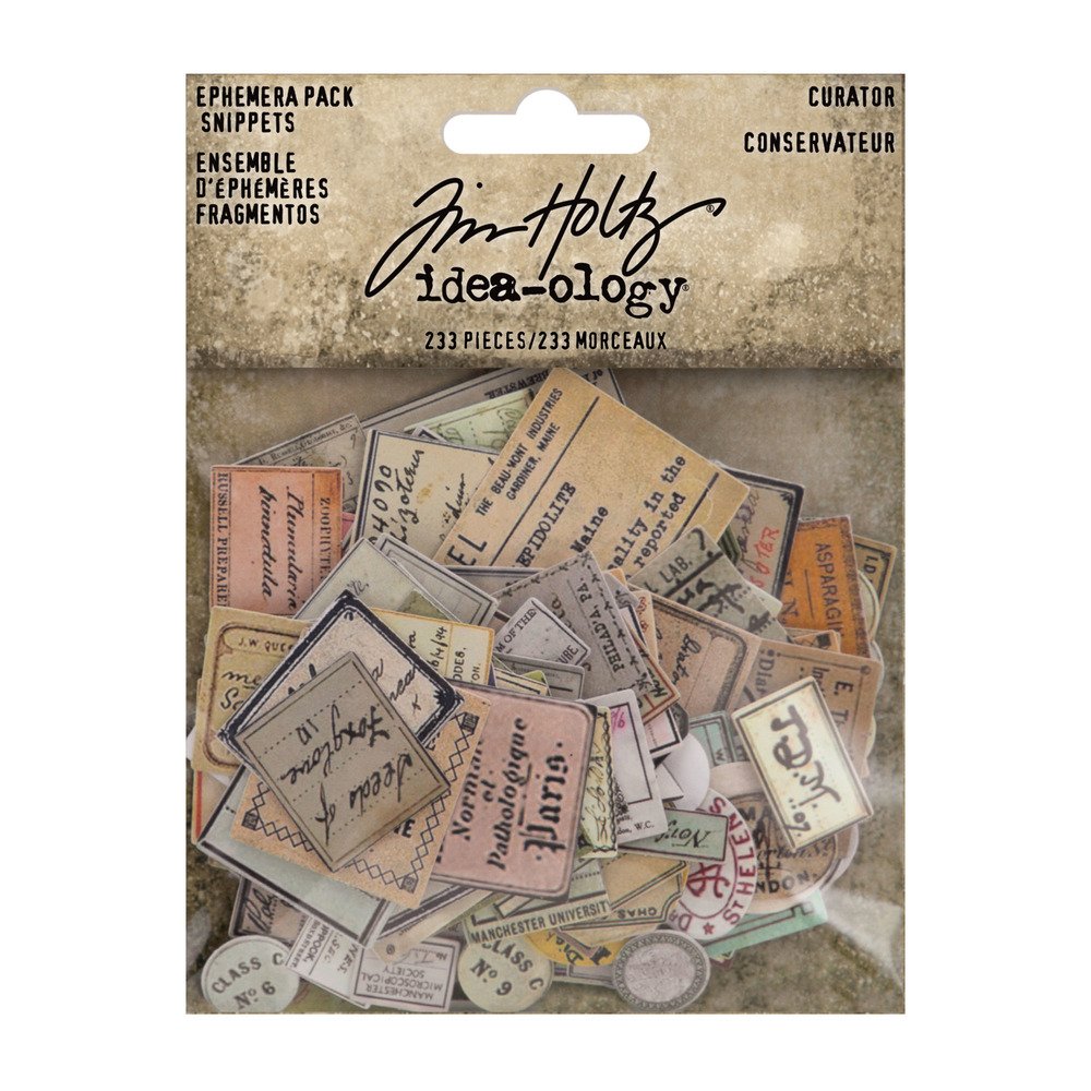 Tim Holtz Idea-ology Ephemera Snippets Curator