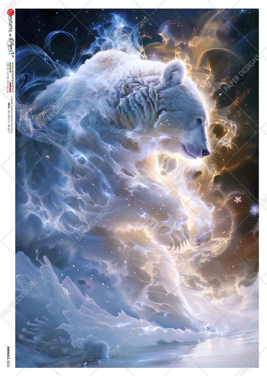 Paper Designs - Celestial Spirit Bear A4 Rice Paper