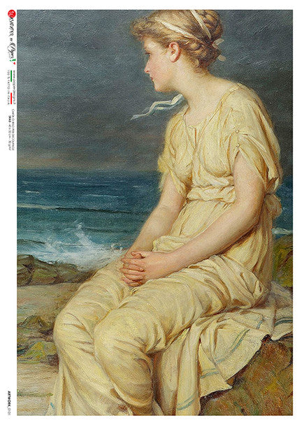 Paper Designs - John Waterhouse Woman At Beach A1