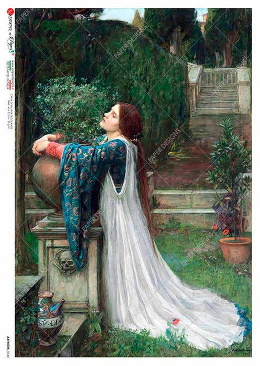 Paper Designs - John Waterhouse Isabella and the Pot of Basil A1 Rice Paper