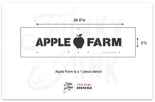 Apple Farm Stencil