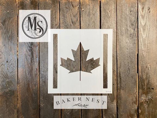 Muddaritaville Studio - Baker Nest's Canada Flag Barn Quilt Stencil