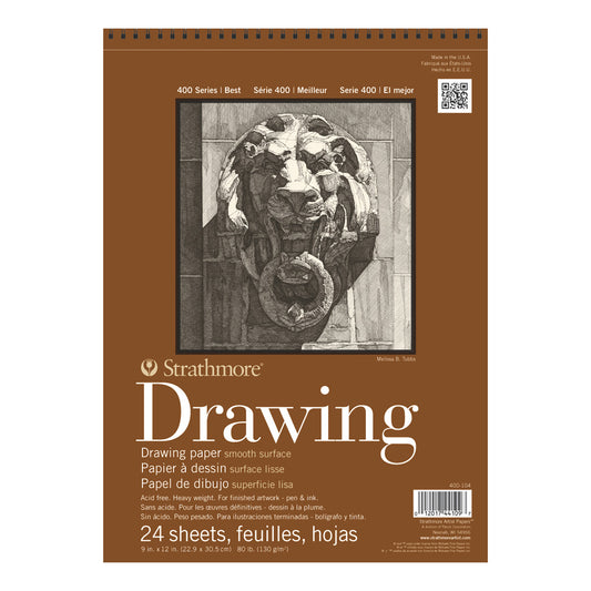 400 Series Drawing Pad, Smooth - 9" x 12"