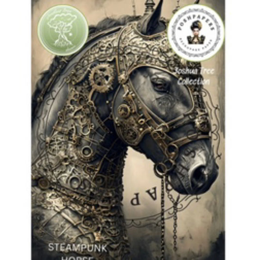 Posh Papers - Steampunk Horse 35x50 cm, 50x76 cm