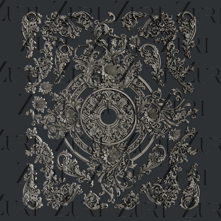 Zuri Mould Baroque Blooms