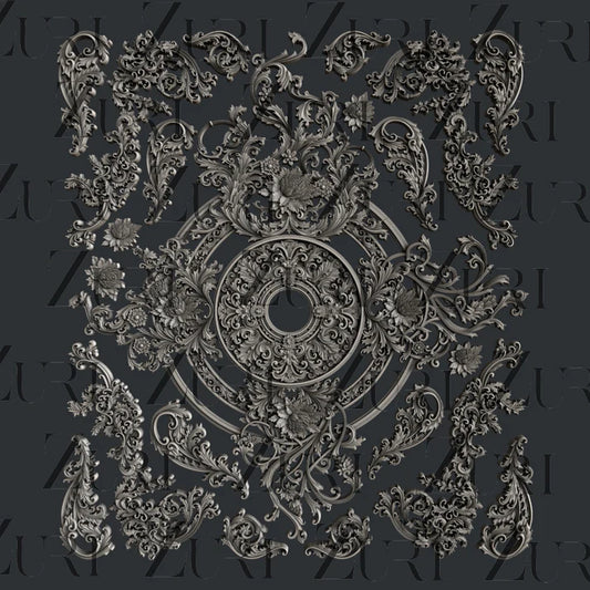 Zuri Mould Baroque Blooms