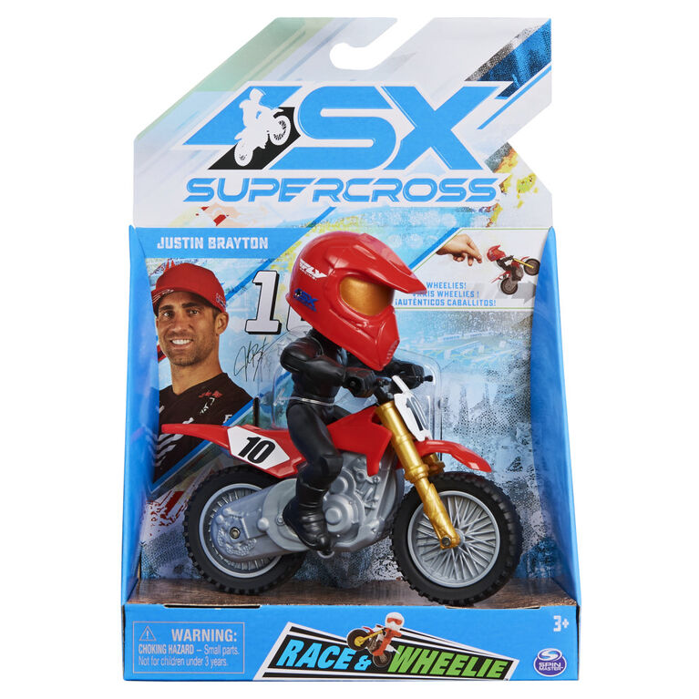 Supercross Race and Wheelie Bike Collector Motorcycle 1:18 scale