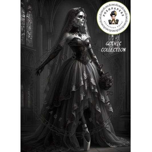 Posh Papers - Gothic Ballerina Bride 53x73 cm