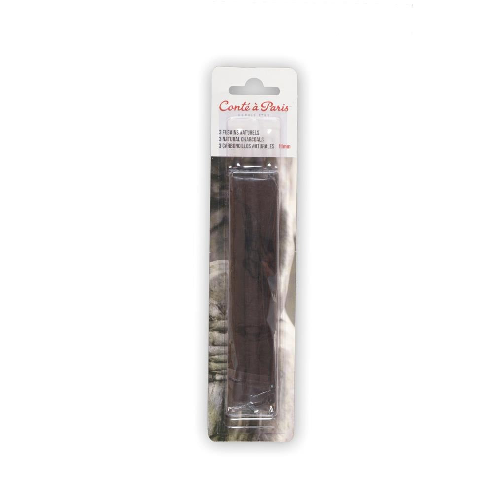 Conte a Paris - 3 Natural Charcoals Rounds 11 mm