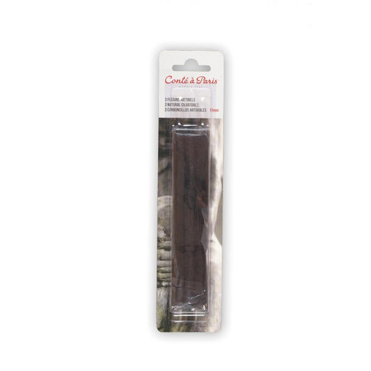 Conte a Paris - 3 Natural Charcoals Rounds 11 mm