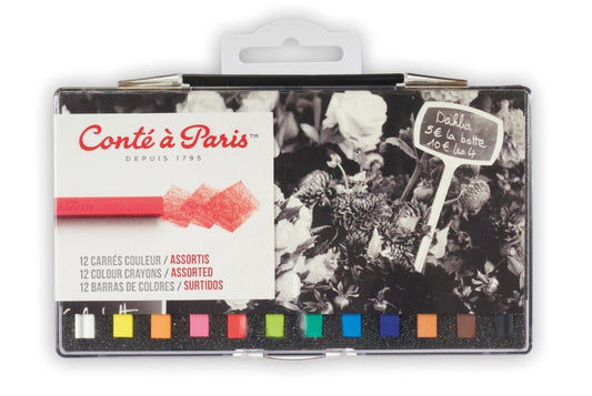 Conte a Paris - Colour Carre Crayons Box Set Assorted 12pcs