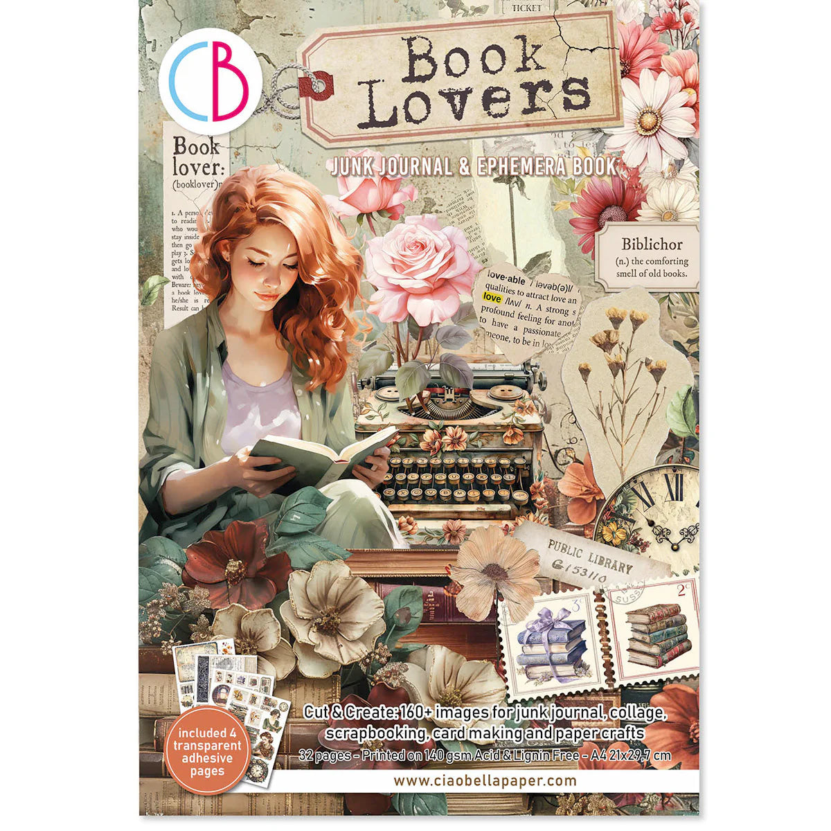 CB Book Lovers Junk Journal & Ephemera Book