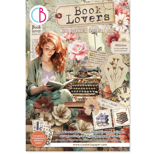 Ciao Bella : Book Lovers Junk Journal & Ephemera Book A4 32pgs