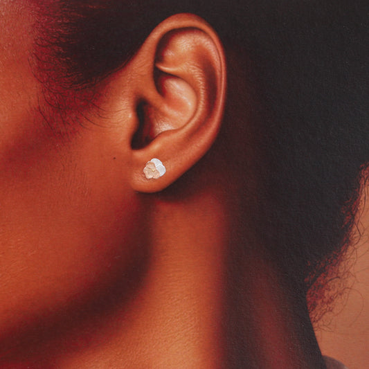 Violet, February Birth Flower Earrings