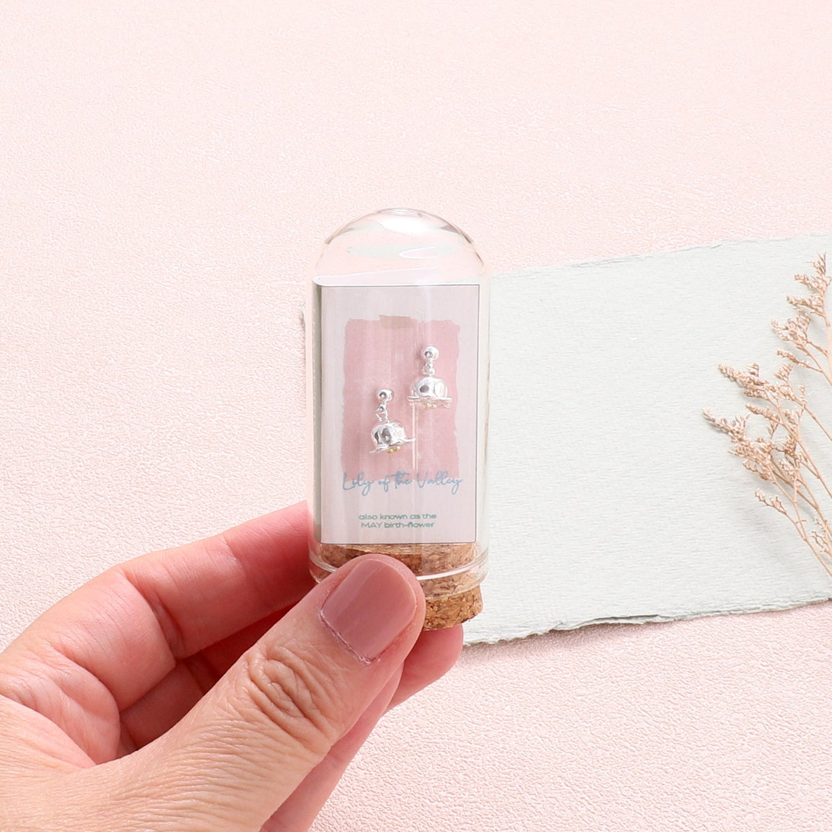 Lily of the Valley, May Birth Flower Earrings