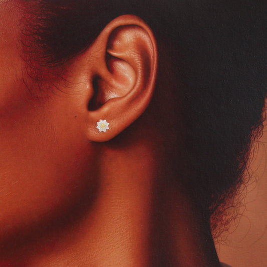 Waterlily, July Birth Flower Earrings