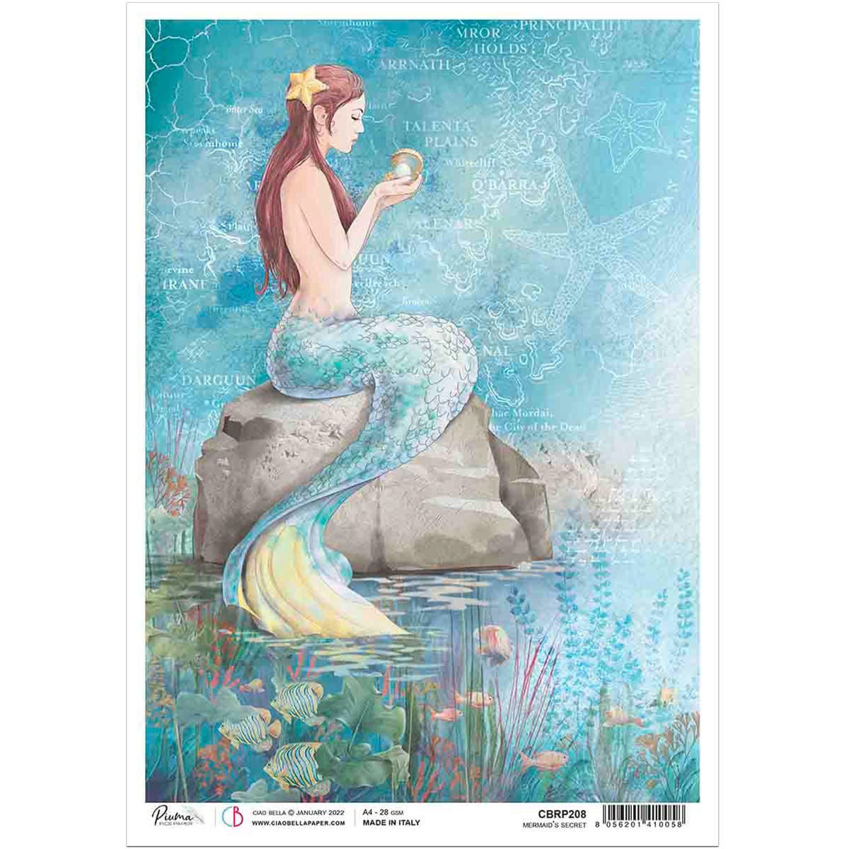 Ciao Bella - Mermaid's Secret Rice Paper A4