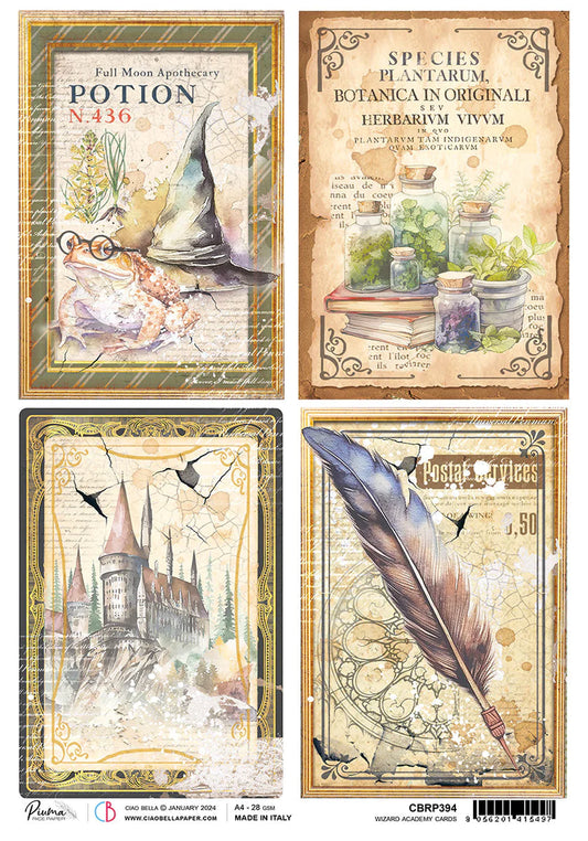 Ciao Bella - Piuma Wizard Academy Cards 5 sheets