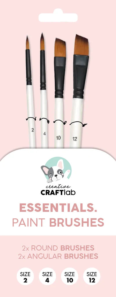 Studio Light - Creative Craft Lab - Brushes Set Of 4 Essentials 4 Brushes