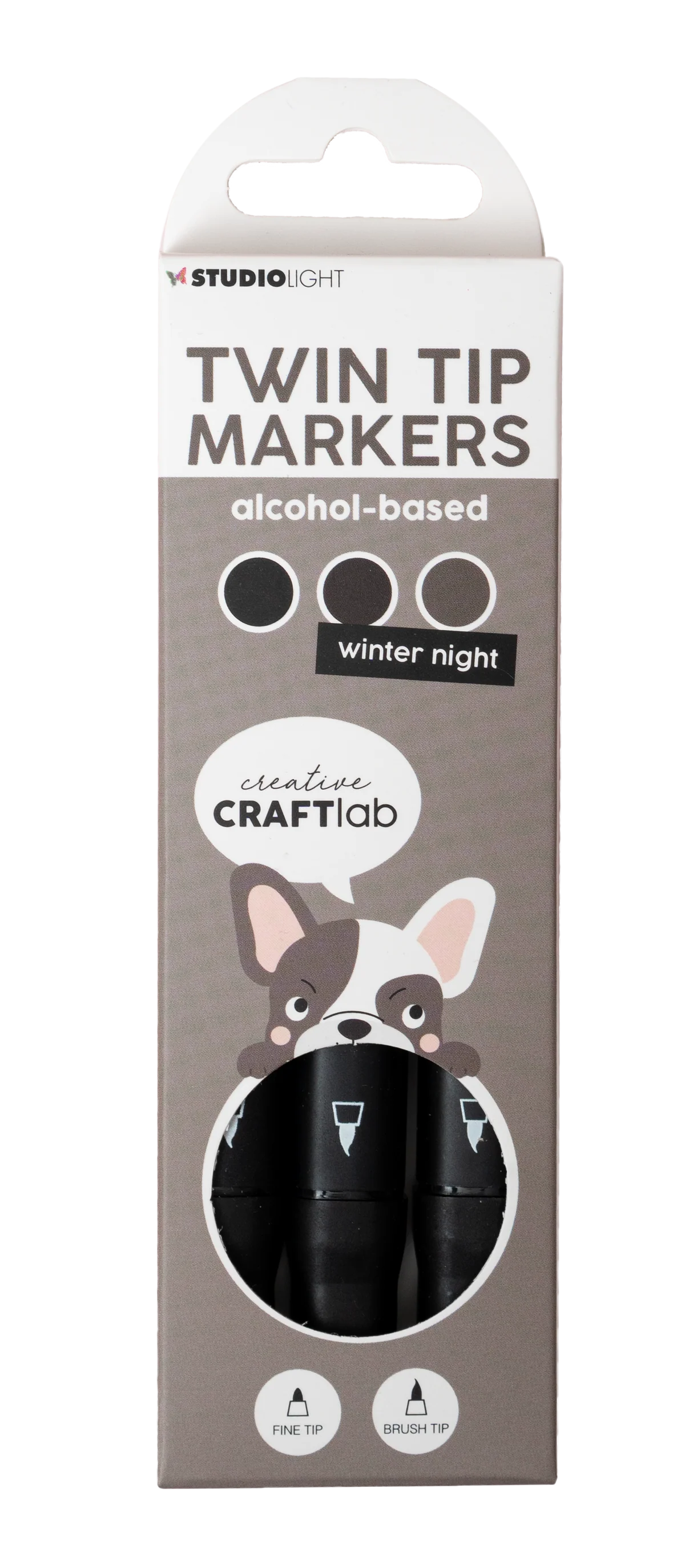 Studio Light Alcohol Marker: Winter Night Essentials 3pc