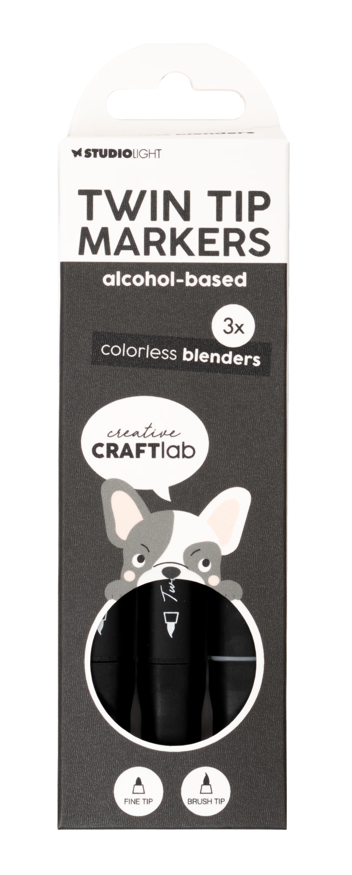 Studio Light Alcohol Marker: Colourless Blenders Essentials 3pc