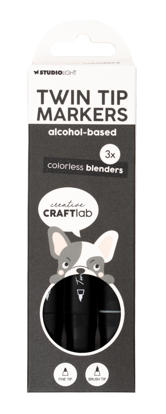 Studio Light Alcohol Marker: Colourless Blenders Essentials 3pc