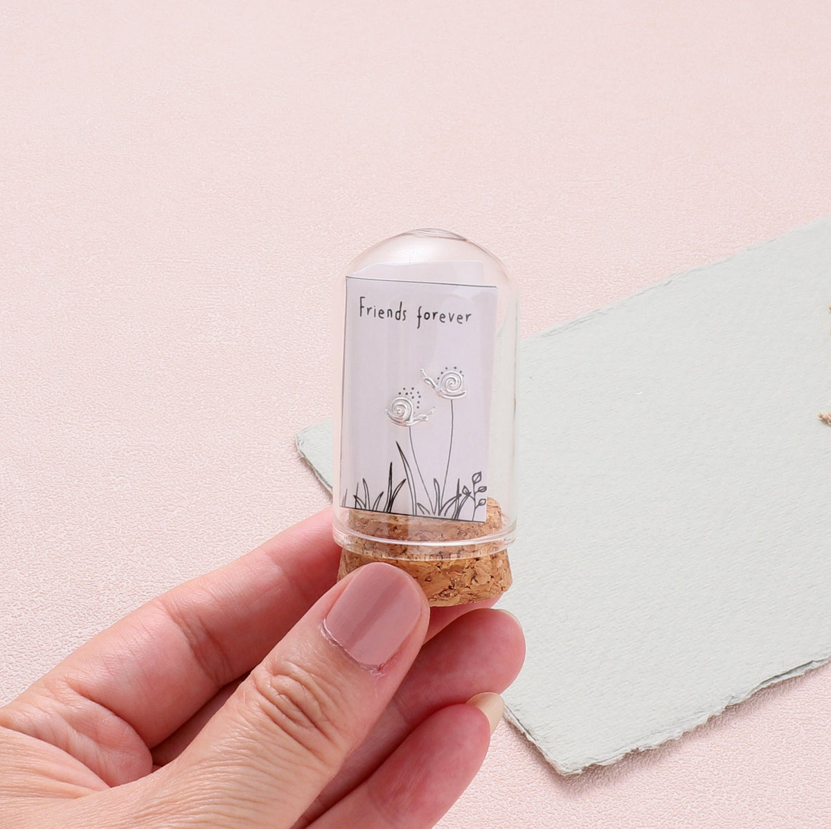 Friends Forever Little Snail Earring Silver