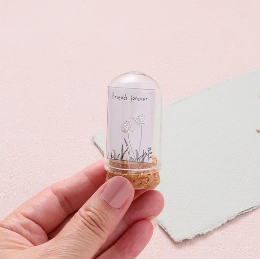 Friends Forever Little Snail Earring Silver