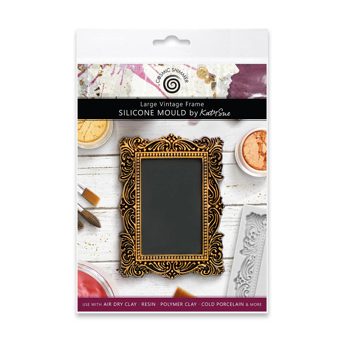 Cosmic Shimmer & Katy Sue - Large Vintage Frame Silicone Mould