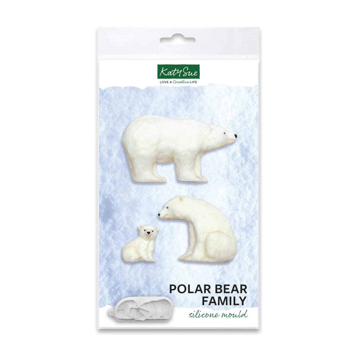 Katy Sue - Polar Bear Family Silicon Mould