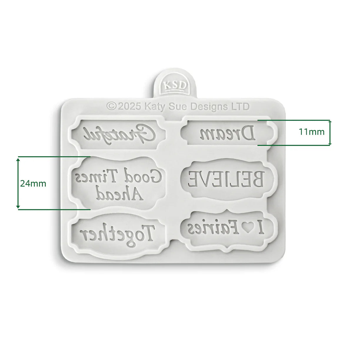 Cosmic Shimmer & Katy Sue - Believers Mini Plaques Silicone Mould
