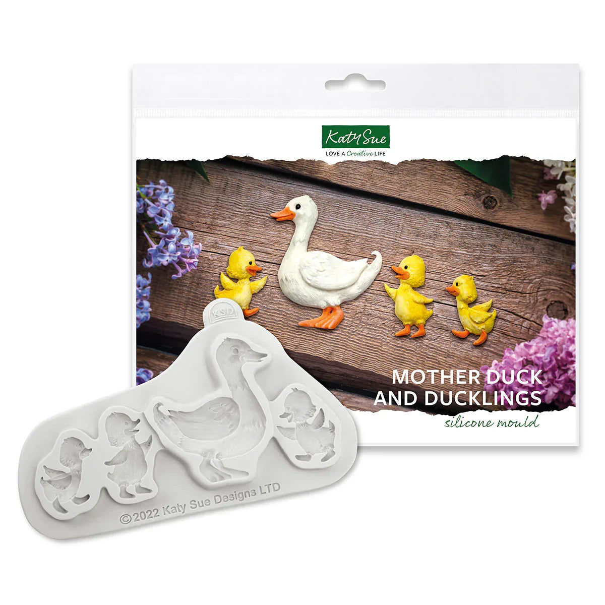 Katy Sue : Mother Duck and Ducklings Silicone Mould