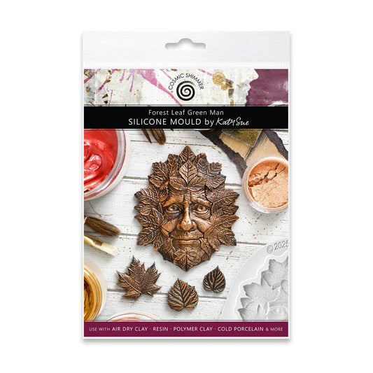 Cosmic Shimmer & Katy Sue - Forest Leaf Green Man Silicone Mould