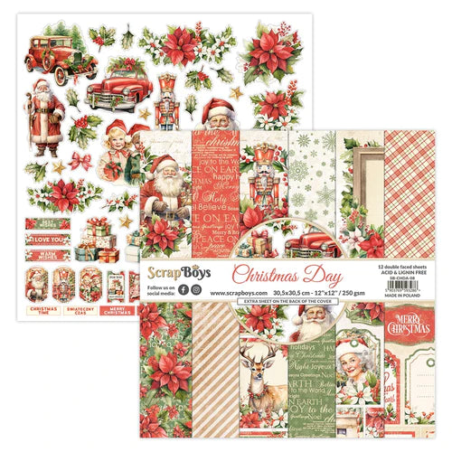 Scrapboys - Christmas Day Paper Pad 12x12"