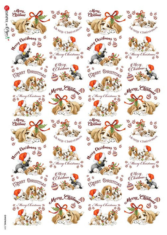 Paper Designs : Puppy Scenes Rice Paper A4