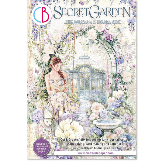 Ciao Bella Secret Garden Junk Journal & Ephemera Book