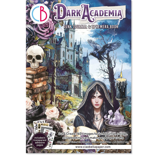 Ciao Bella : Dark Academia Junk Journal & Ephemera Book A4 32g