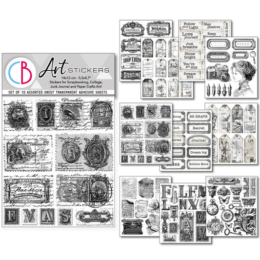 Ciao Bella Transparent Adhesive Sheets - Lithographs