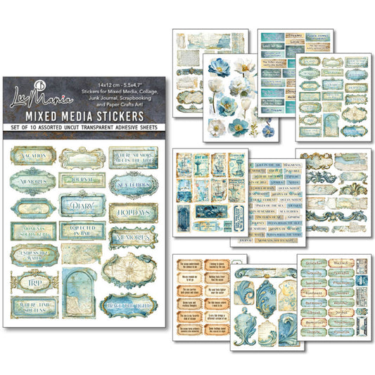 Ciao Bella - Lumania Mixed Media Stickers, Edge of the Ocean