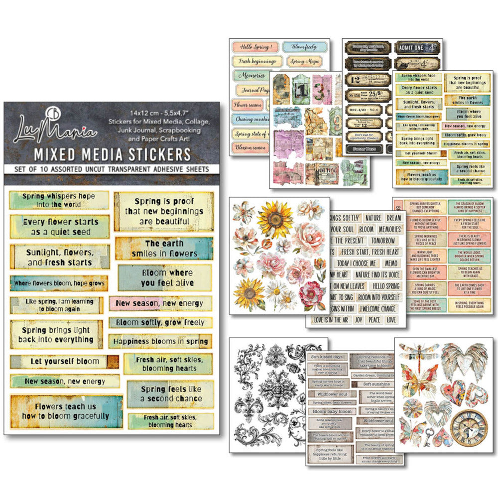 Ciao Bella - LuMania Mixed Media Stickers, The Sound of Spring