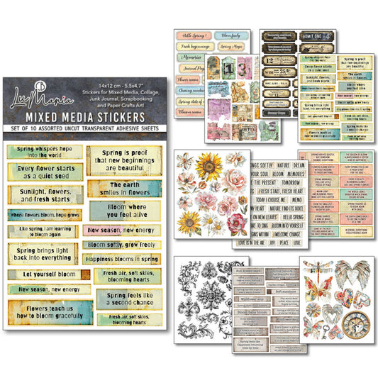 Ciao Bella - LuMania Mixed Media Stickers, The Sound of Spring