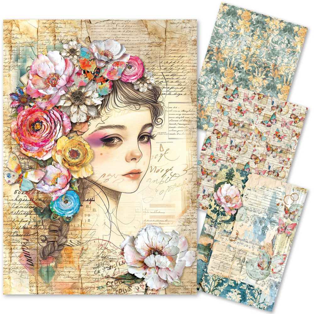 Ciao Bella - LuMania Mixed Media Rice Paper A4 Set