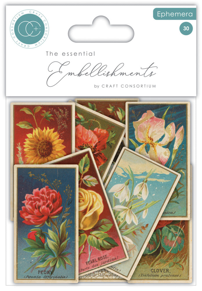Craft Consortium - The Collector Ephemera Flowers
