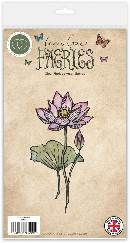 A6 Clear Stamp Fairies Lotus