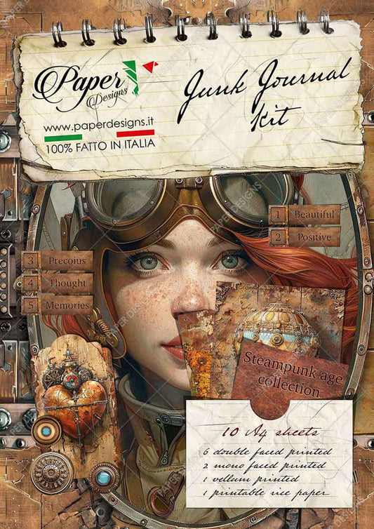 Paper Designs Steampunk Age Collection Junk Journal Kit