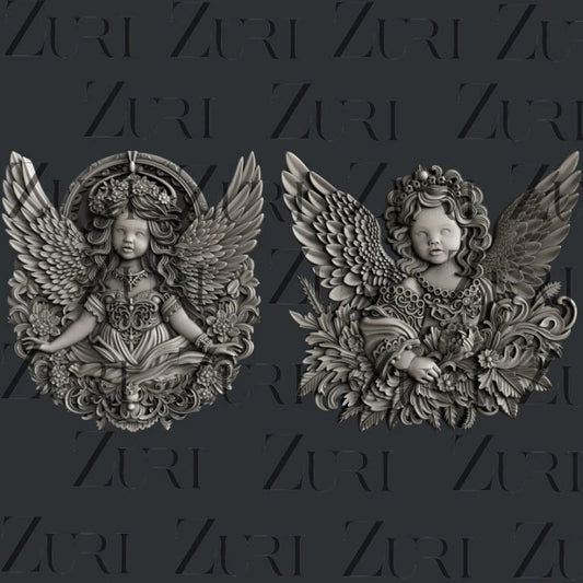 Zuri Designs Inc : Cherub Twins