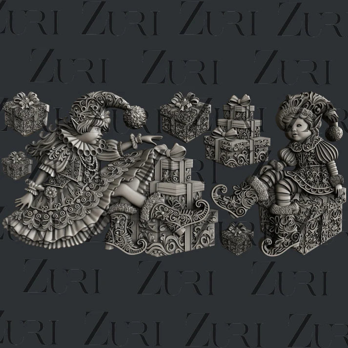 Zuri Mould - Christmas Elves Set 1