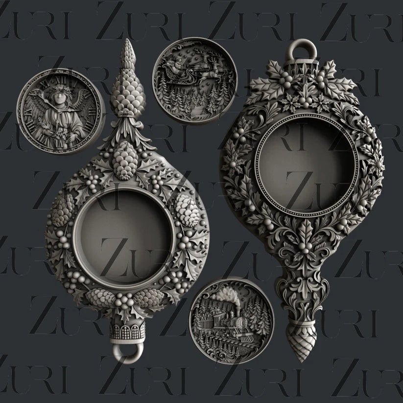 Zuri Mould - Christmas Ornaments Set 1