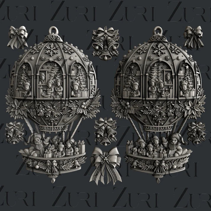 Zuri Mould - Christmas Ornaments Set 2