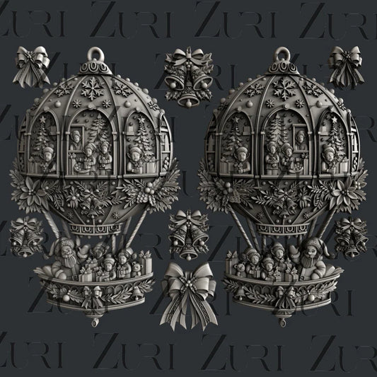 Zuri Mould - Christmas Ornaments Set 2